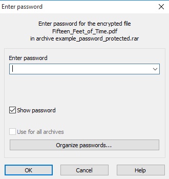 break rar file password